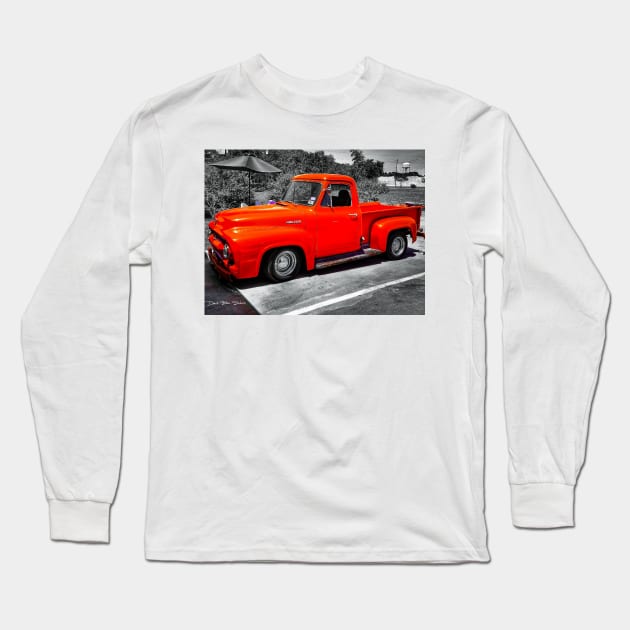 Classic Ford F150 - Red Long Sleeve T-Shirt by davidbstudios